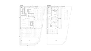 Villa floor plan, 3 bedrooms in Altos de San Pedro III No. 5