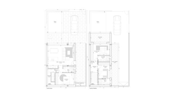 Villa floor plan, 3 bedrooms in Altos de San Pedro III No. 3 (2D)